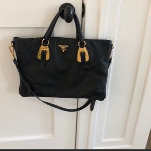 SALE!!! ❤️ Black and Gold Prada Shoulder Bag